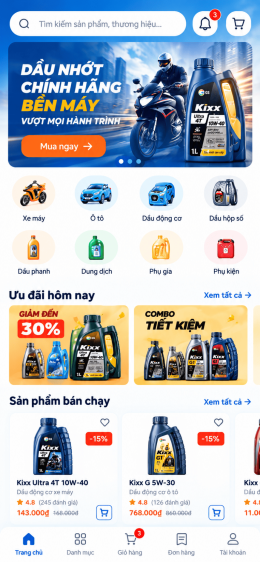 Thiết kế app dầu nhớt RPM