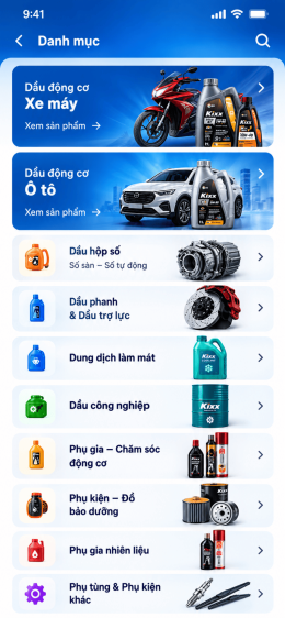 Thiết kế app dầu nhớt RPM