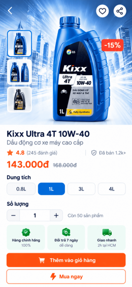 Thiết kế app dầu nhớt RPM