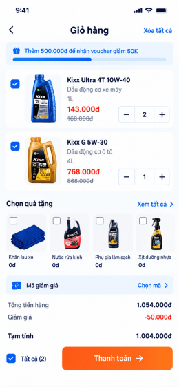 Thiết kế app dầu nhớt RPM