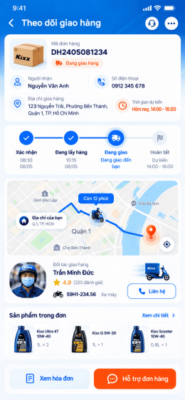 Thiết kế app dầu nhớt RPM