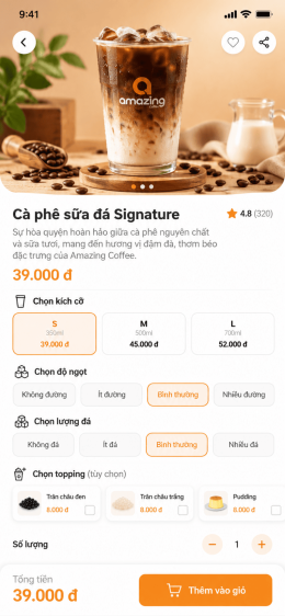 App dành cho chuỗi Coffee