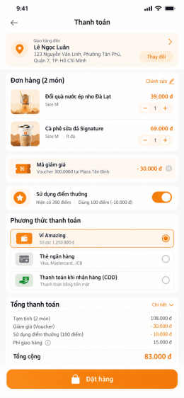 App dành cho chuỗi Coffee