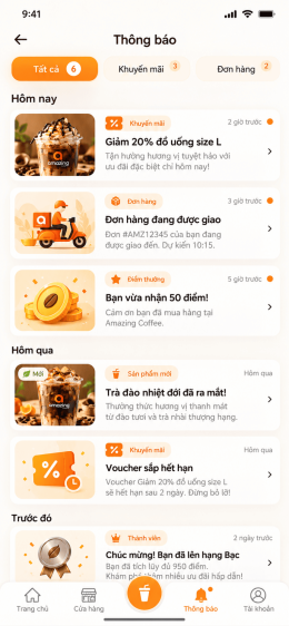 App dành cho chuỗi Coffee