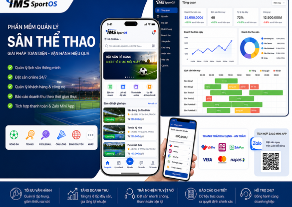 Thiết Kế Ứng Dụng Quản Lý Sân Thể Thao Chuyên Nghiệp