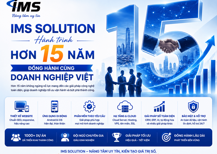 IMS Solution – Hành Trình Hơn 15 Năm Đồng Hành Cùng Doanh Nghiệp Việt