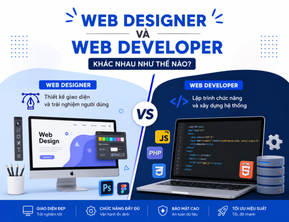 Web Designer và Web Developer khác nhau như thế nào?