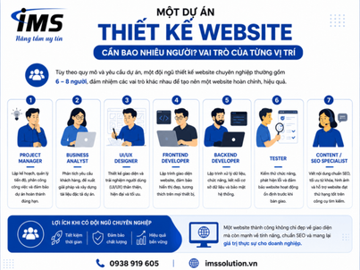 Một dự án thiết kế website cần bao nhiêu người? Không phải cứ đông nhân sự là tốt