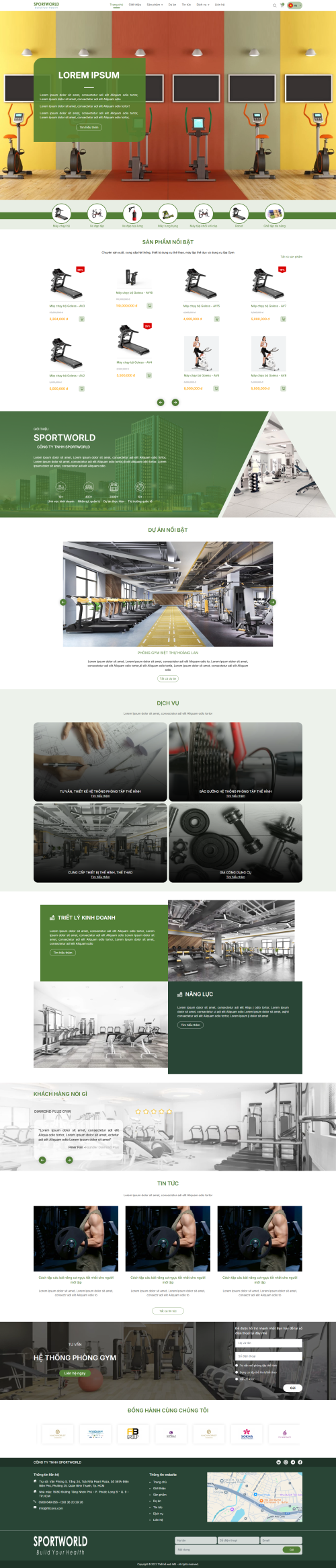 Website bán hàng SPORTWORLD