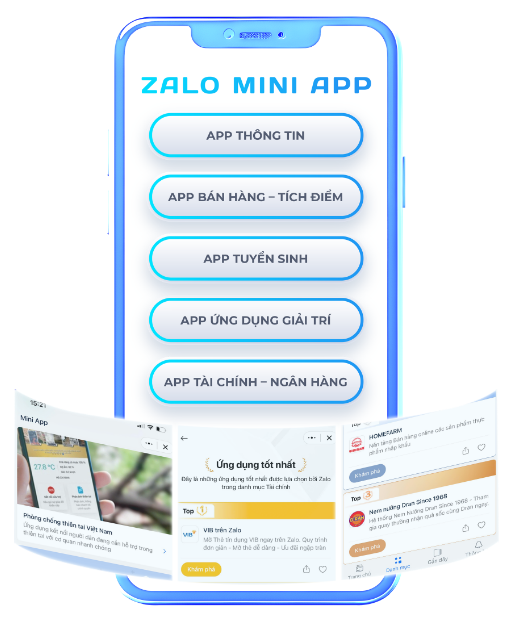 Các loại Zalo Mini App phổ biến