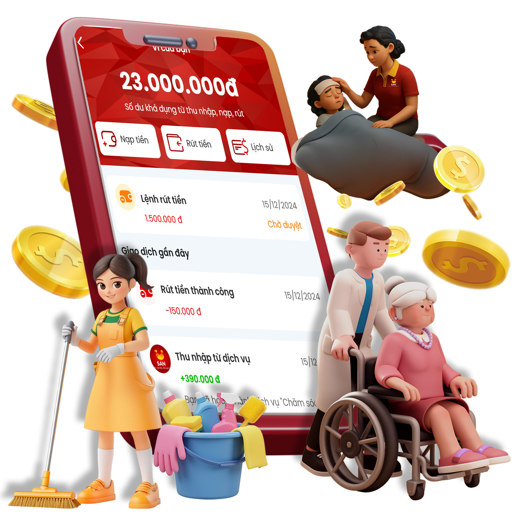 San – Giải pháp chăm sóc toàn diện cho gia đình hiện đại