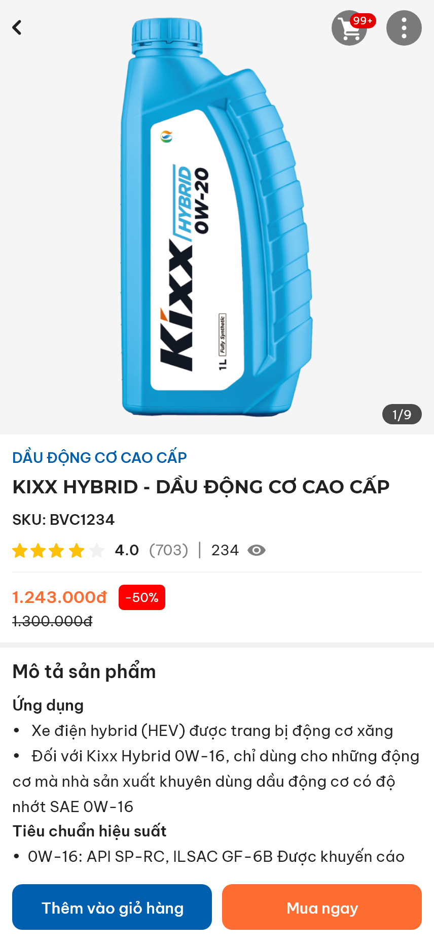 Thiết kế app dầu nhớt RPM
