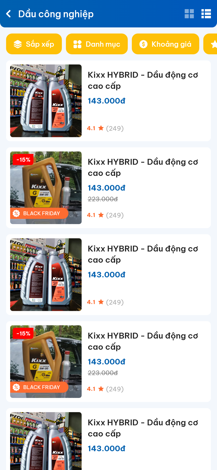 Thiết kế app dầu nhớt RPM
