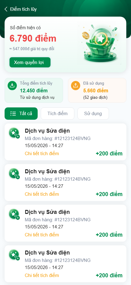 Ứng Dụng gọi thợ