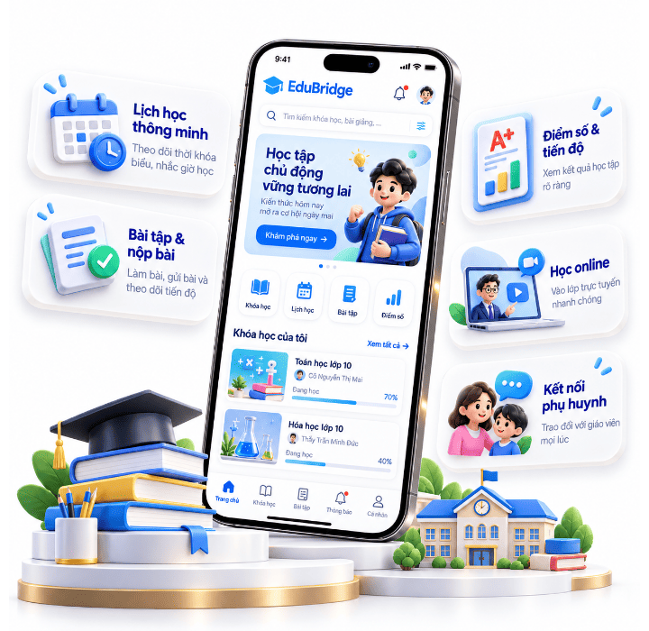 Ứng dụng giáo dục – Cầu nối giữa nhà trường, giáo viên, phụ huynh và học sinh