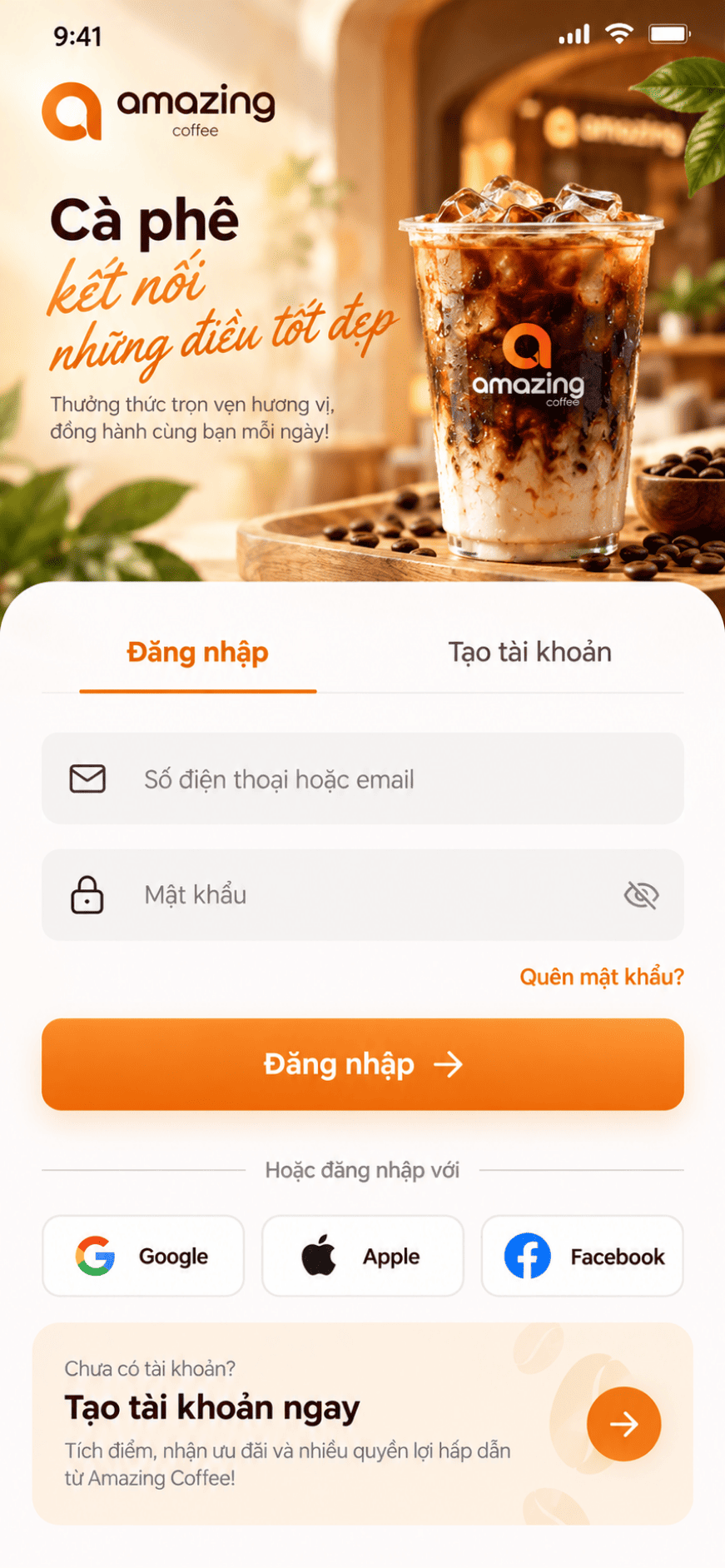 App dành cho chuỗi Coffee