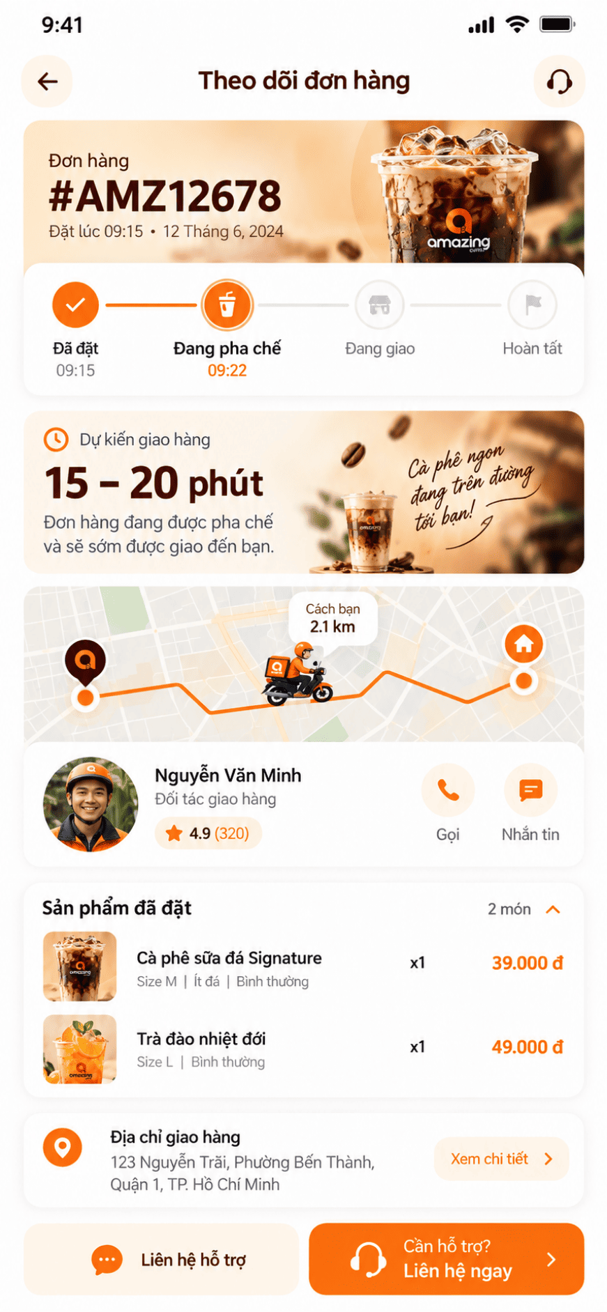 App dành cho chuỗi Coffee