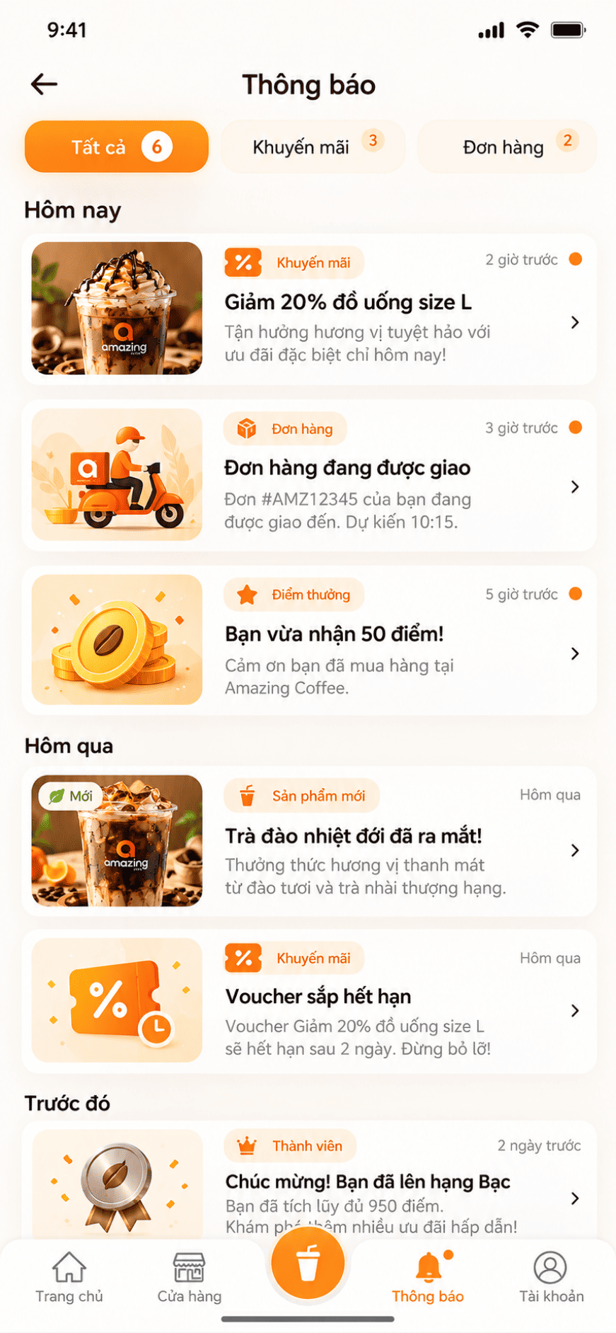 App dành cho chuỗi Coffee